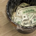 4334256-a-money-is-in-a-trash-bucket